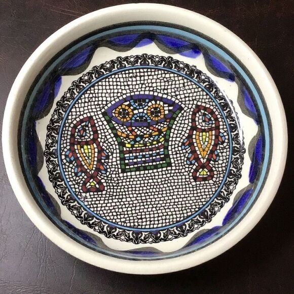 Vintage, Mosaic, fish, trinket bowl - Picture 2 of 3